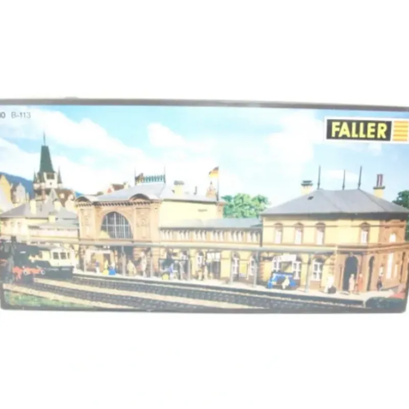 Trains|Faller B-113 HO Scale "Bonn" Station Building Kit - Model Train Junction: Quality Parts and Art Supplies