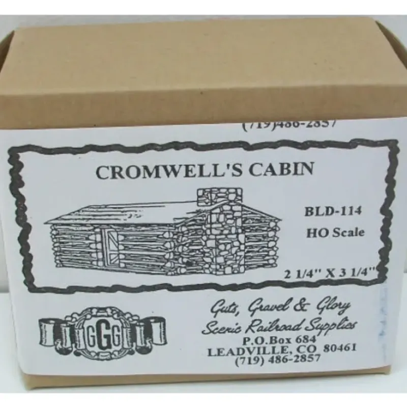 Trains|Guts, Gravel & Glory RR Supply 114 Cromwell'sCabin Kit - Model Train Junction: Quality Parts and Art Supplies