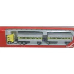 Trains|Herpa 6045 HO Motorways Tractor W/-2 Trailer - Model Train Junction: Quality Parts and Art Supplies
