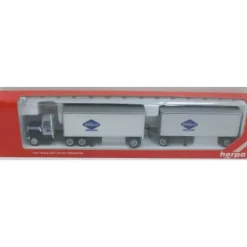Trains|Herpa 6053 HO Promotex Overnite GMC General Double Tractor Trailer - Model Train Junction: Quality Parts and Art Supplies