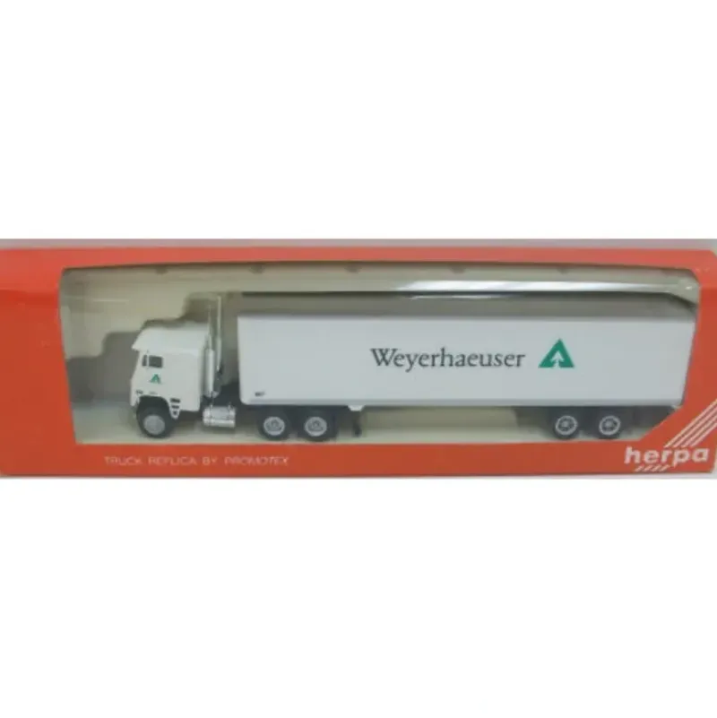 Trains|Herpa 6123 HO Weyerhaeuser Tractor Trailer - Model Train Junction: Quality Parts and Art Supplies