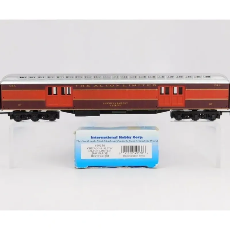 Trains|IHC 49130 HO Scale C&A Heavyweight Baggage Car #317 - Model Train Junction: Quality Parts and Art Supplies