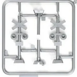 Trains|IHC 4550 HO Scale Kwik-Kits Crossbuck Signals Plastic Kit (Pack of 2) - Model Train Junction: Quality Parts and Art Supplies