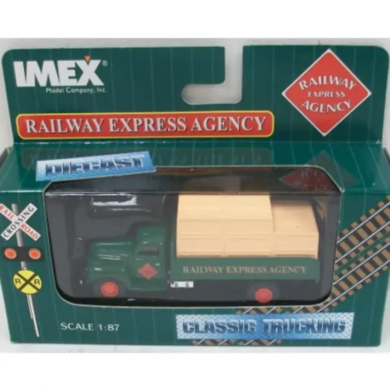 Trains|Imex 70005 1:87 Railway Express Agency Ford Flat Truck W/ Crate Load - Model Train Junction: Quality Parts and Art Supplies