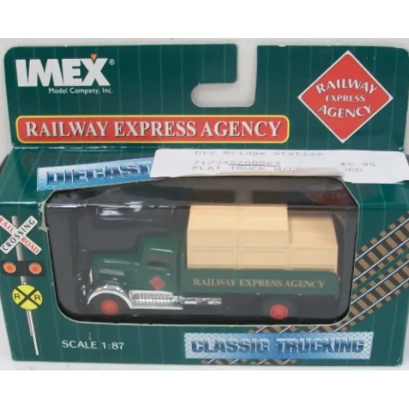Trains|Imex 70006 1:87 Railway Express Agency Flat Truck W/Crate Load - Model Train Junction: Quality Parts and Art Supplies