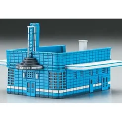Trains|Imex 6319 N Greyhound Bus Station Building Pre-Assembled Perma-Scene - Model Train Junction: Quality Parts and Art Supplies