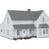 Trains|Imex 6336 N Scale Perma-Scene Slightly Blue Farm House Buildings - Model Train Junction: Quality Parts and Art Supplies