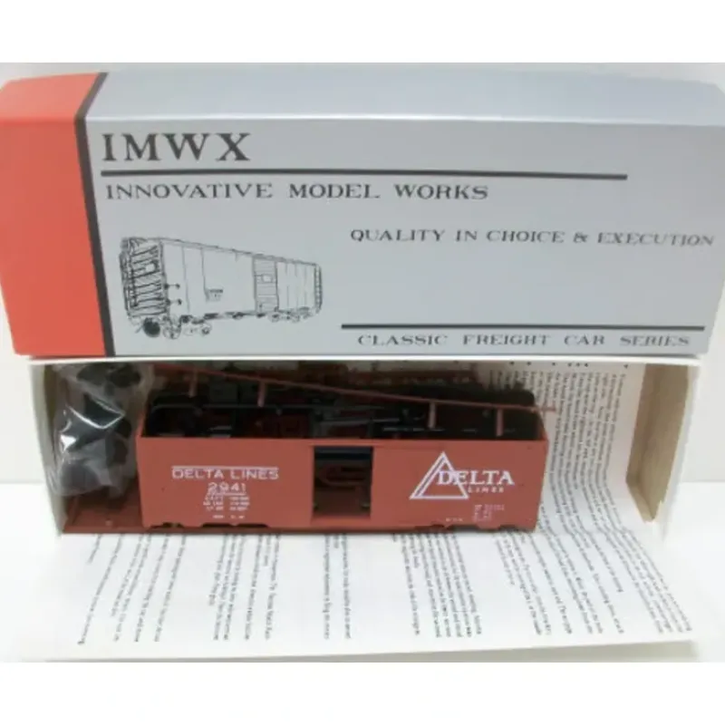 Trains|IMWX 2941 HO Delta Lines 40' Single Door Boxcar Kit - Model Train Junction: Quality Parts and Art Supplies
