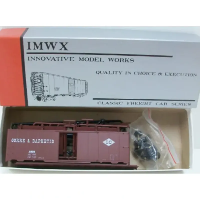 Trains|IMWX 8409 HO Gore & Daphetid Single Door Boxcar Kit - Model Train Junction: Quality Parts and Art Supplies
