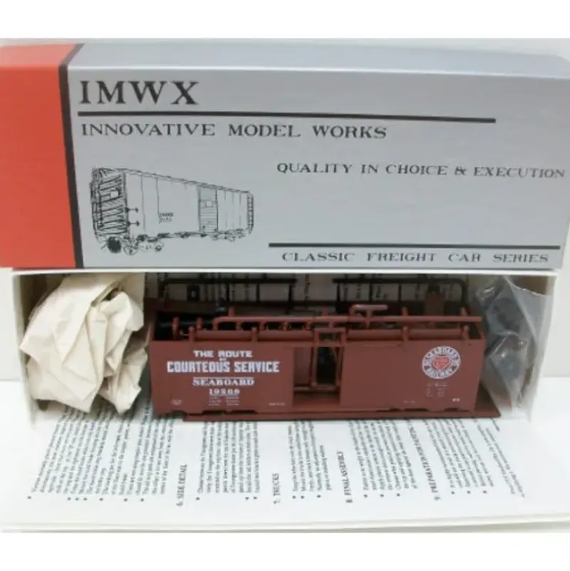 Trains|IMWX 568 HO Seaboard Air#19568 1937 AAR Boxcar Kit - Model Train Junction: Quality Parts and Art Supplies
