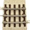 Trains|Industrial Rail 1001068 0-36 1/4 Curve Tracks (4) - Model Train Junction: Quality Parts and Art Supplies