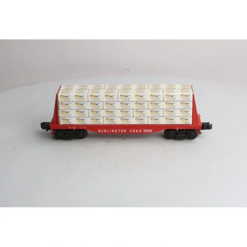 Trains|Industrial Rail 1004101 Burlington Northern Flatcar w/Lumber Load #93536 - Model Train Junction: Quality Parts and Art Supplies