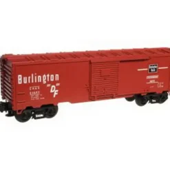 Trains|Industrial Rail 1002011 O Burlingon Route Single Door Boxcar - Model Train Junction: Quality Parts and Art Supplies