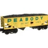 Trains|Industrial Rail 1006007 O Ind.Rail 2-Bay Hopper Peabody #6631 - Model Train Junction: Quality Parts and Art Supplies
