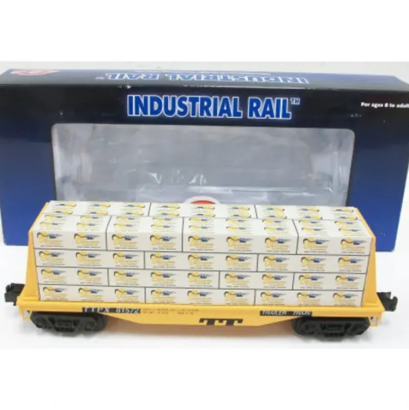 Trains|Industrial Rail 1004103 Trailer Train Flatcar w/Lumber Load - Model Train Junction: Quality Parts and Art Supplies