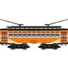 Trains|Industrial Rail 1008110B Atlantic City 0-27 Trolley #117 - Model Train Junction: Quality Parts and Art Supplies