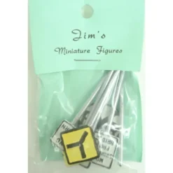 Trains|Jim's O Scale Pewter Street Signs (Set of 5) - Model Train Junction: Quality Parts and Art Supplies
