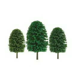 Trains|JTT Scenery Products 92035 N 3-4" Super Scenic Evergreen Tree (Set of 24) - Model Train Junction: Quality Parts and Art Supplies