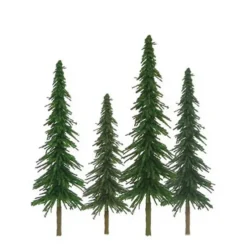 Trains|JTT Scenery Products 92026 N 2-4" Super Scenic Spruce Tree (Pack of 36) - Model Train Junction: Quality Parts and Art Supplies