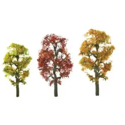 Trains|JTT Scenery Products 92065 N 3.5-4" Premium Autumn Maple Tree (Pack of 2) - Model Train Junction: Quality Parts and Art Supplies