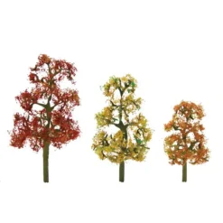 Trains|JTT Scenery Products 92063 N 3.5-4" Premium Autumn Sycamore Tree (Pack of 2) - Model Train Junction: Quality Parts and Art Supplies