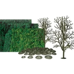 Trains|JTT Scenery Products 92066 O 8" Super Scenic Sycamore Tree (Pack of 4) - Model Train Junction: Quality Parts and Art Supplies