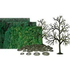 Trains|JTT Scenery Products 92067 O 6" Super Scenic Deciduous Tree (Pack of 6) - Model Train Junction: Quality Parts and Art Supplies