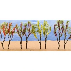 Trains|JTT Scenery Products 95504 O 1.5"-2" Assorted Flower Trees (Set of 24) - Model Train Junction: Quality Parts and Art Supplies