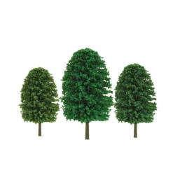 Trains|JTT Scenery Products 92036 O 5-7" Super Scenic Evergreen Tree (Pack of 12) - Model Train Junction: Quality Parts and Art Supplies