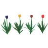 Trains|JTT Scenery Products 95514 O 1"Red/Pink/Yellow/Purple Tullip Flowers(Pack of 48) - Model Train Junction: Quality Parts and Art Supplies