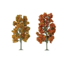 Trains|JTT Scenery Products 92106 O 7.5-8" Autumn Sycamore Tree (Pack of 2) - Model Train Junction: Quality Parts and Art Supplies