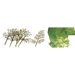 Trains|JTT Scenery Products 92019 Z 1.5-3" Premium Sycamore Tree (Pack of 30) - Model Train Junction: Quality Parts and Art Supplies