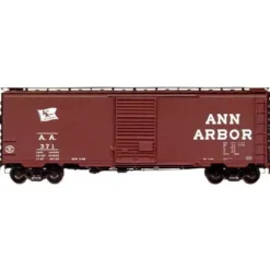 Trains*Kadee 4501 HO Ann Arbor 40' PS-1 Boxcar with 6' Youngstown Door #371 - Model Train Junction: Quality Parts and Art Supplies