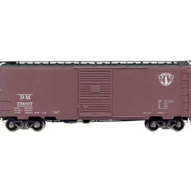 Trains*Kadee 4807 HO Boston & Maine 40' PS-1 Boxcar with 7' Youngstown Door #75097 - Model Train Junction: Quality Parts and Art Supplies