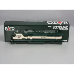 Trains*Kato 37-6381 Burlington Northern SD70MAC Diesel Locomotive #9580 - Model Train Junction: Quality Parts and Art Supplies