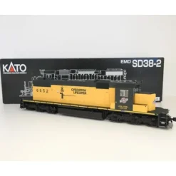 Trains*Kato 37-6521 HO C&NW SD38-2 Diesel Locomotive w/DCC & Light #6652 - Model Train Junction: Quality Parts and Art Supplies