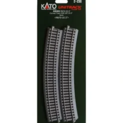 Trains*Kato 2-230 HO Code 83 26-3/8" Radius 22.5 Curved UniTrack (Pack of 4) - Model Train Junction: Quality Parts and Art Supplies