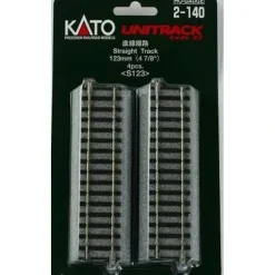 Trains*Kato 2-140 HO Code 83 4-7/8" Straight UniTrack (Pack of 4) - Model Train Junction: Quality Parts and Art Supplies