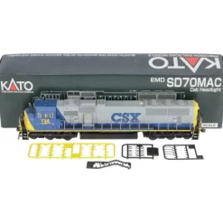 Trains*Kato 37-6408 HO CSX SD70MAC Diesel W/Cab Headlight #734 - Model Train Junction: Quality Parts and Art Supplies