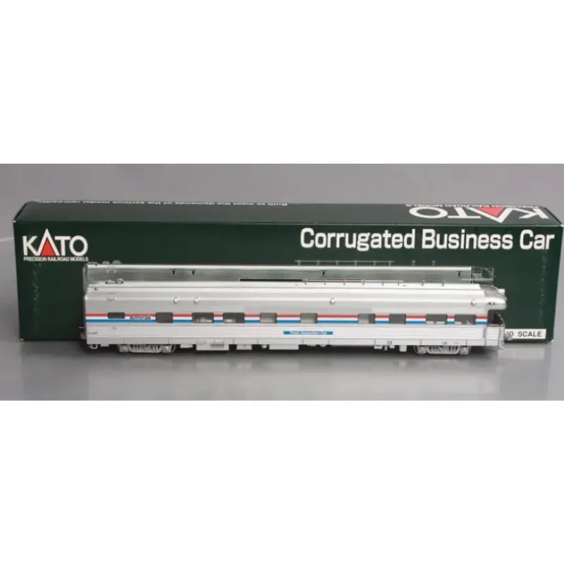 Trains*Kato 35-6001 HO Scale Amtrak Corrugated Track Inspection Business Car #10000 - Model Train Junction: Quality Parts and Art Supplies