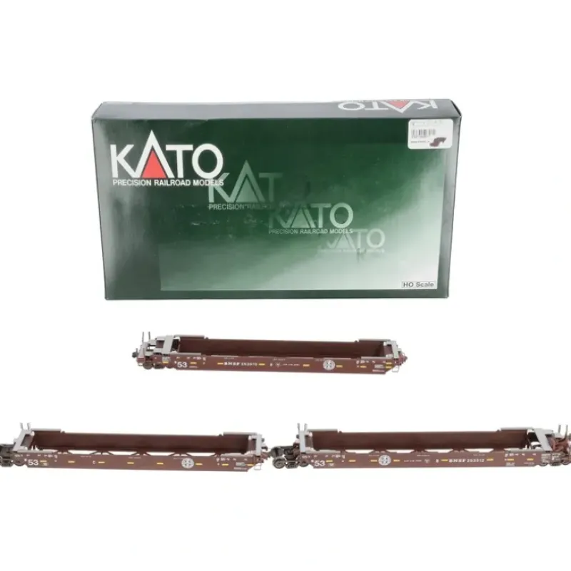 Trains|Kato 30-9011 HO Scale BNSF Maxi IV Well Car Set #253512 - Model Train Junction: Quality Parts and Art Supplies