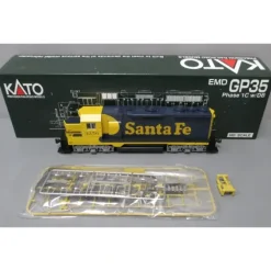 Trains*Kato 37-3005 HO Scale Santa Fe EMD GP-35 Diesel Locomotive #3356 - Model Train Junction: Quality Parts and Art Supplies