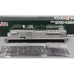 Trains*Kato 37-6350 HO Scale Undecorated EMD SD90/43MAC Diesel Locomotive LN/Box - Model Train Junction: Quality Parts and Art Supplies
