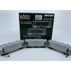Trains*Kato 38-0111 HO Seaboard ACF 70T Covered Hopper Set (Pack of 3) - Model Train Junction: Quality Parts and Art Supplies