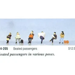 Trains*Kato 24-205 Japanese Seated Passengers Figures (Set of 6) - Model Train Junction: Quality Parts and Art Supplies