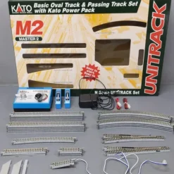 Trains*Kato 20-851-1 M2 Basic Oval & Siding Track Pack with Transformer - Model Train Junction: Quality Parts and Art Supplies