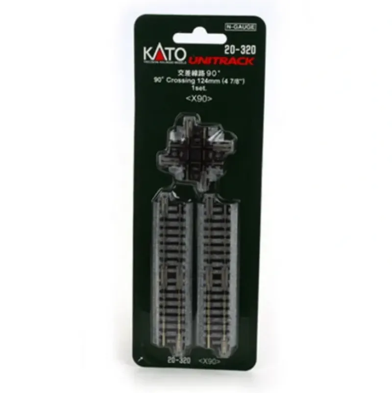 Trains|Kato 20-320 N 124 mm Radius 90 Crossing 4 7/8" UniTrack Set - Model Train Junction: Quality Parts and Art Supplies
