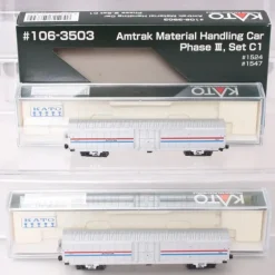 Trains*Kato 106-3503 N Amtrak Phase III Material Handling Cars (Set of 2) - Model Train Junction: Quality Parts and Art Supplies