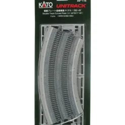Trains*Kato 20-112 N Curved Double Plate Track/2pc - Model Train Junction: Quality Parts and Art Supplies