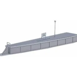 Trains|Kato 23-103 N Island Platform with a Type 2 End - Model Train Junction: Quality Parts and Art Supplies